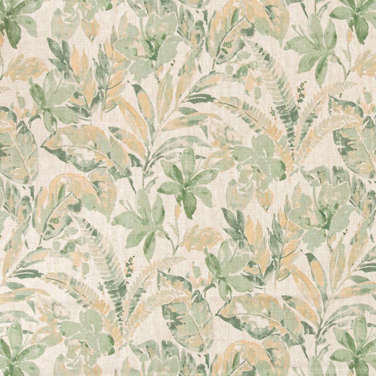 Mint - Green Floral,Leaves,Tropical & Botanical Upholstery Fabric 54 Inches"